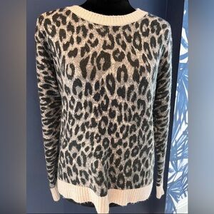 Sweater Leopard Print Sweater - medium